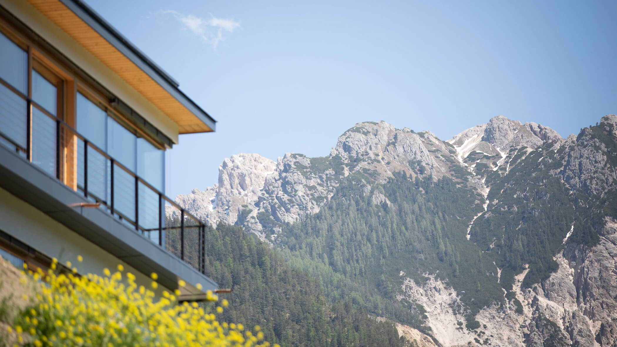 Hotel view of the mountains
